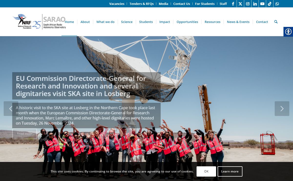 Home - South African Radio Astronomy Observatory - SARAO