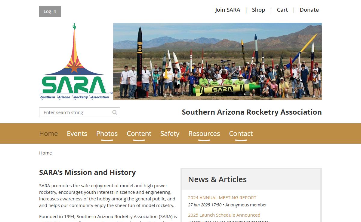 Southern Arizona Rocketry Association - Home