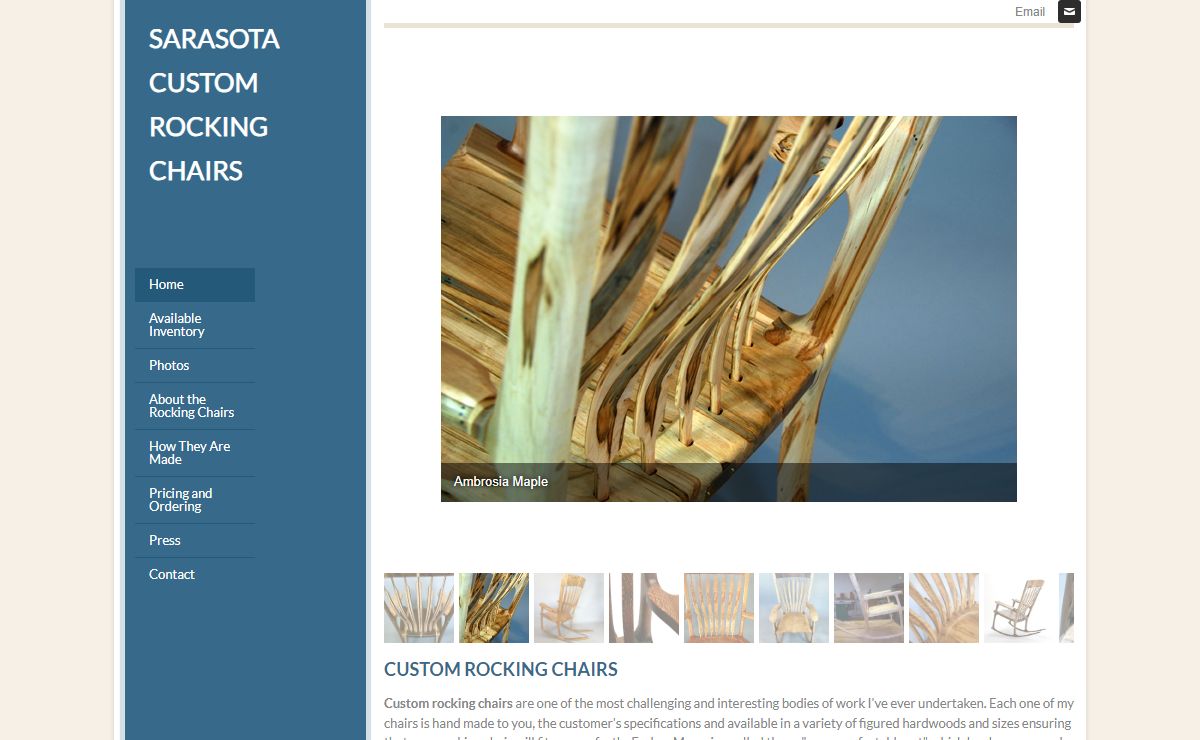 SARASOTA CUSTOM ROCKING CHAIRS - Rocking Chair Custom