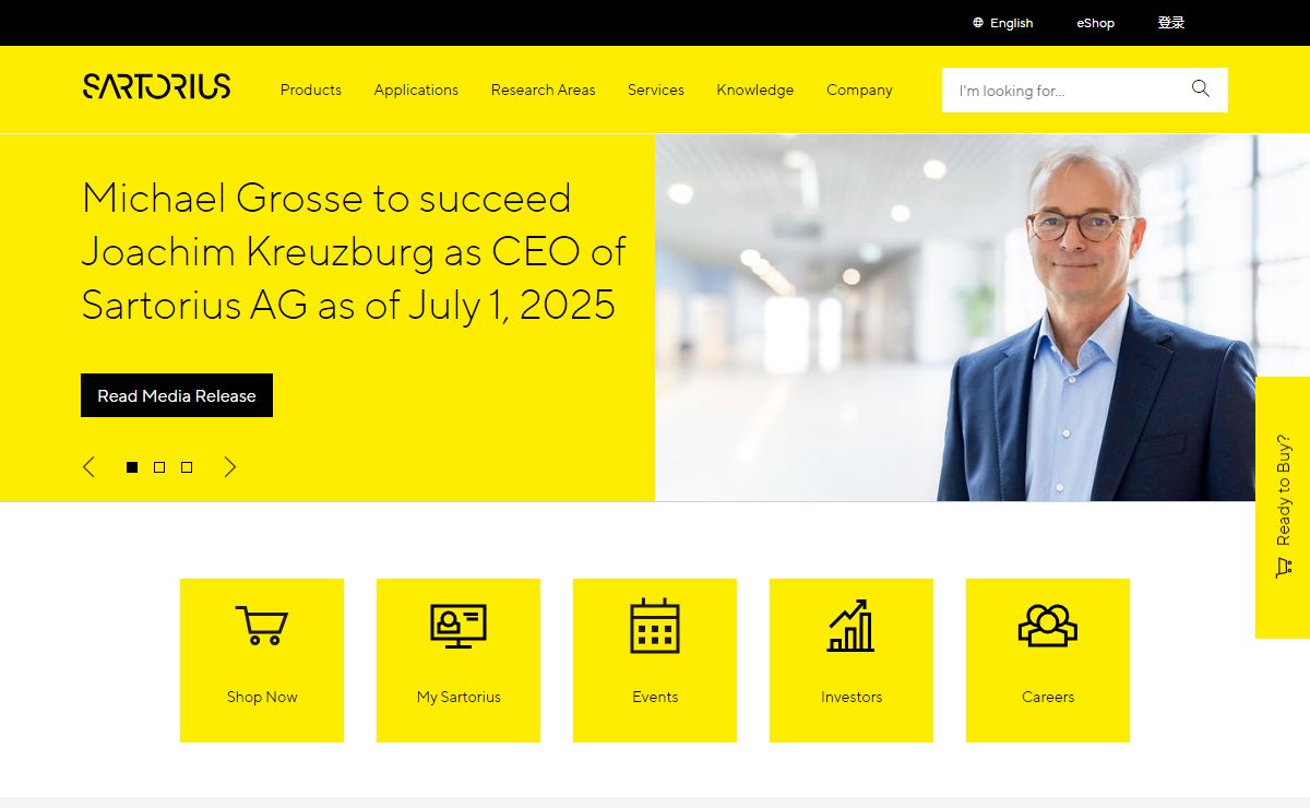 Sartorius | Biopharma, Laboratory, Applied & Life Sciences