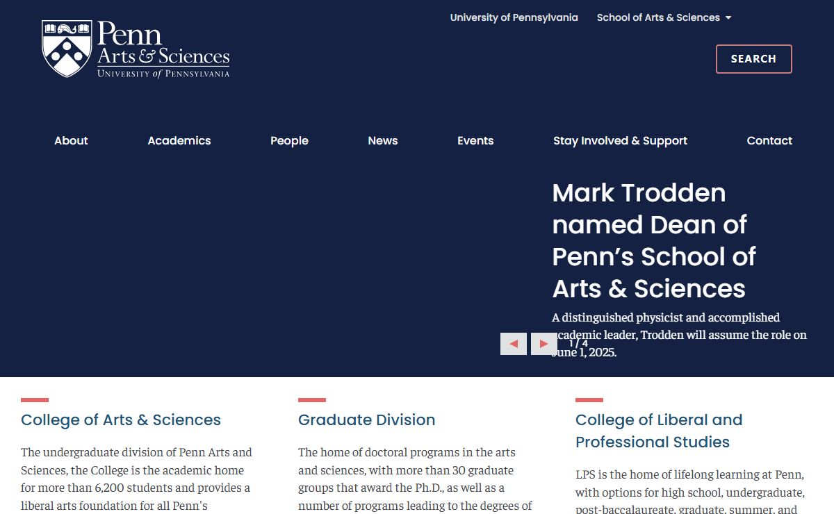 University of Pennsylvania - School of Arts & Sciences | School of Arts and Sciences - University of Pennsylvania