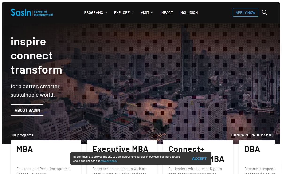 Sasin School of Management - Inspire. Connect. Transform.