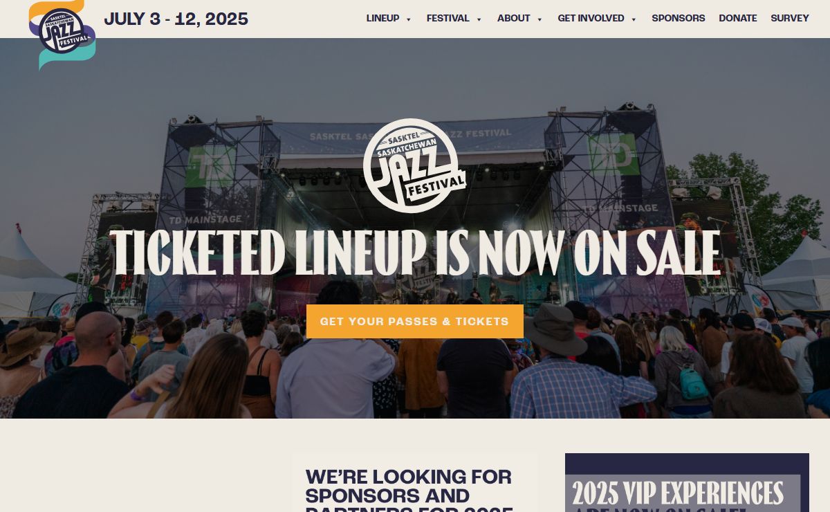SaskJazz – The Saskatchewan Jazz Festival Inc. is an international jazz festival that fosters, promotes and presents jazz music in its diverse forms.