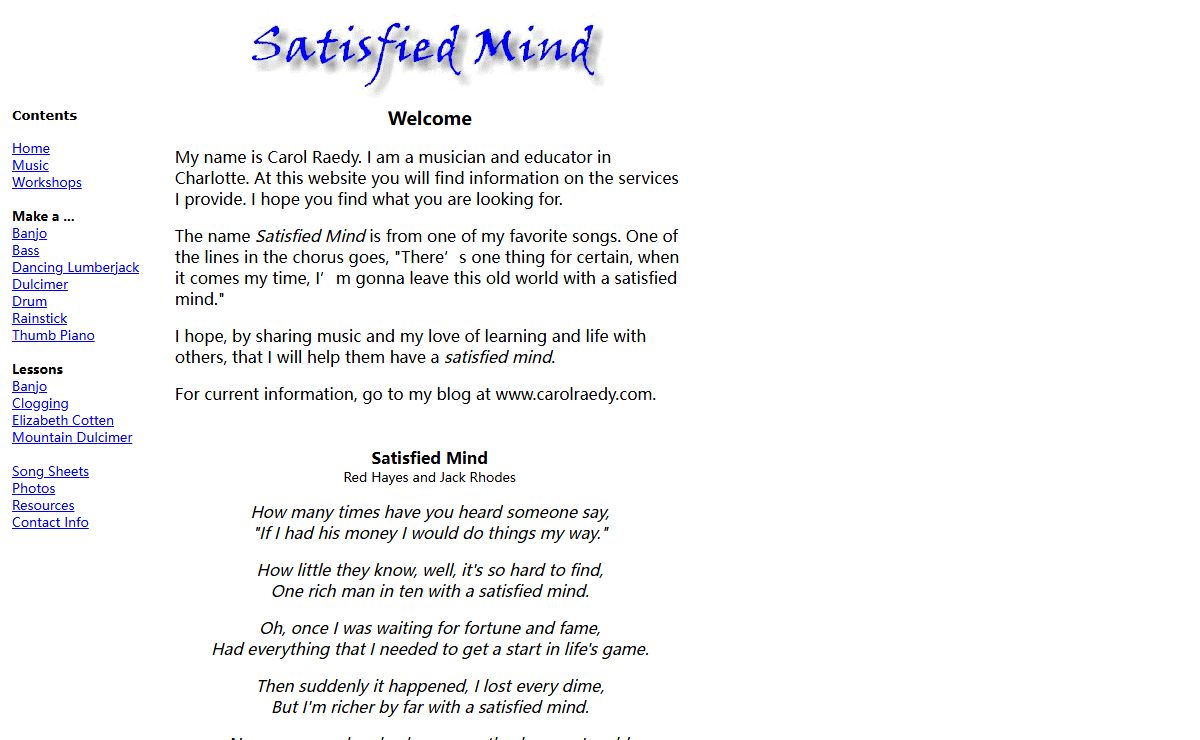 Satisfied Mind