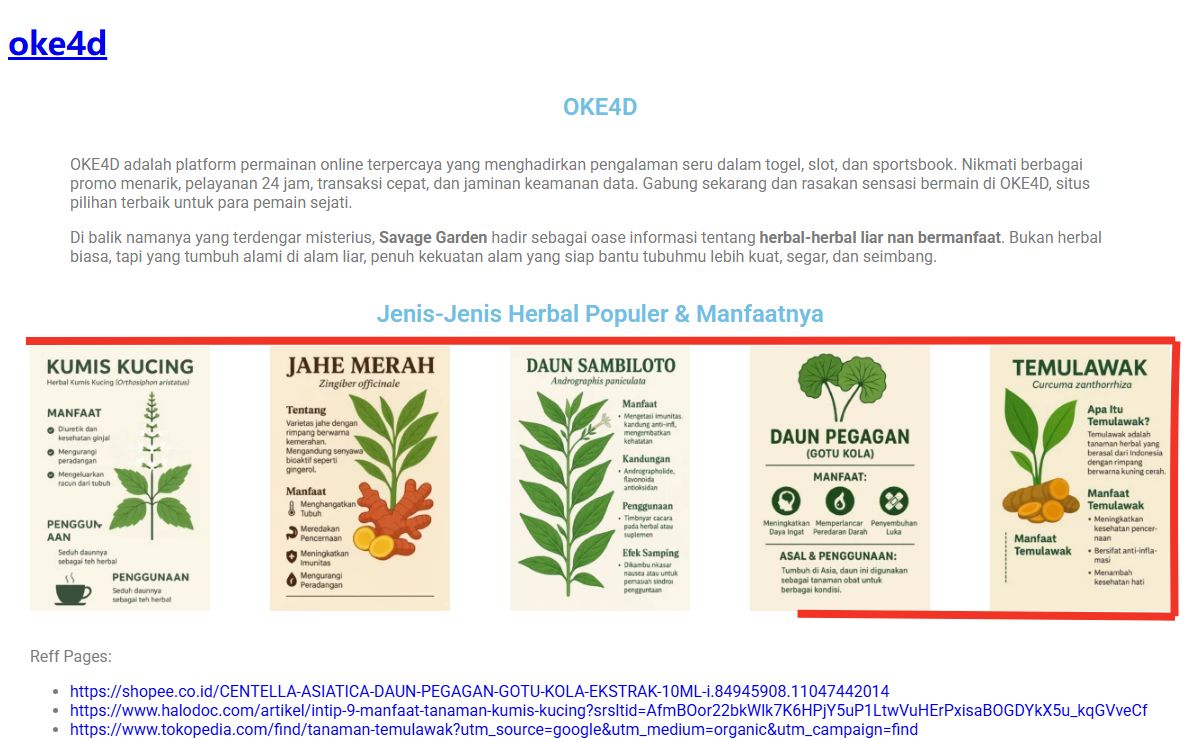 Selamat Datang di oke4d | Surga Gelap Pecinta Flora