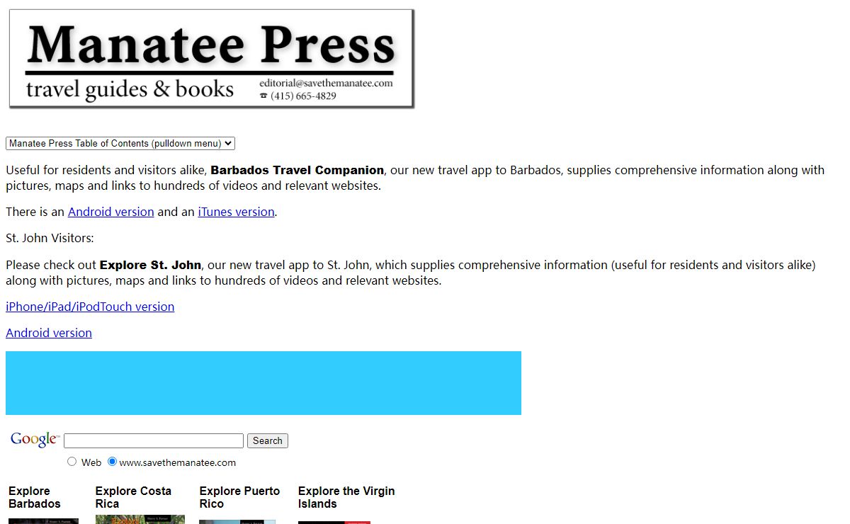 Manatee Press | Travel Guides and Books