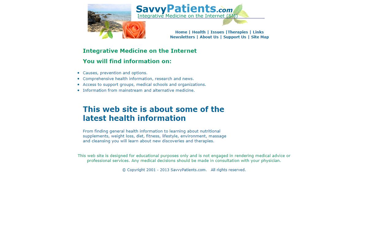 Savvy Patients - Integrative Medicine on the Internet