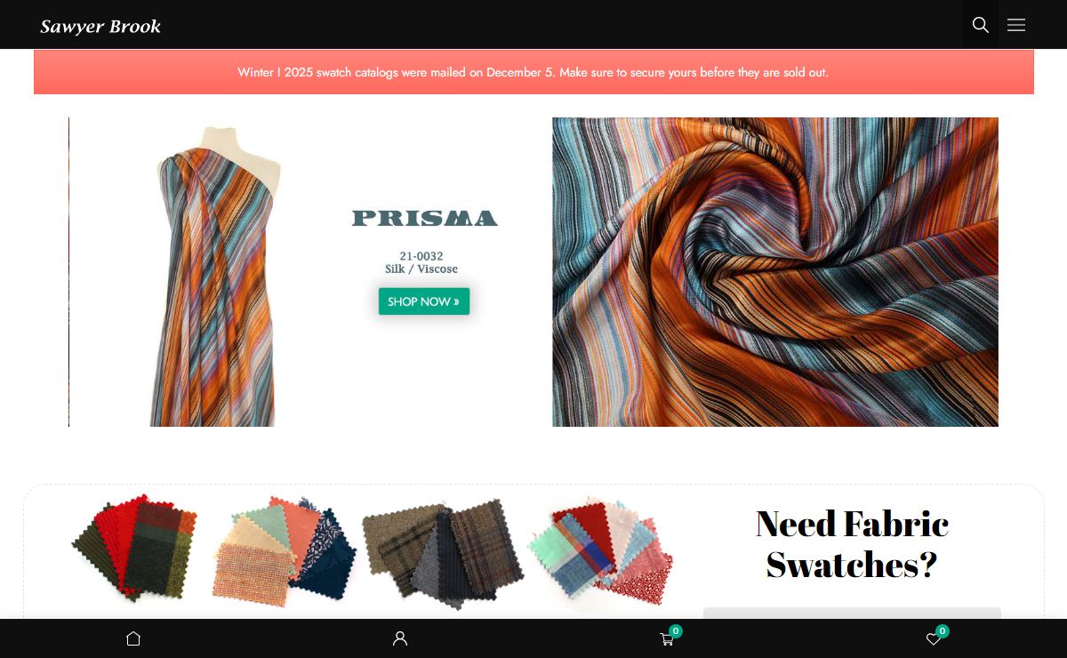 Sawyer Brook Distinctive Fabrics – Fashion Fabrics & Sewing Consultation