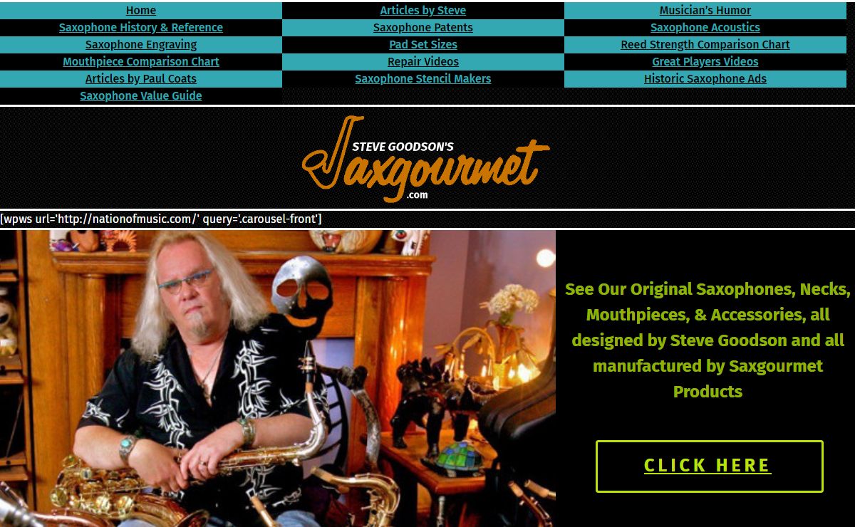 Sax Gourmet | The Ultimate Saxophone Resource Site