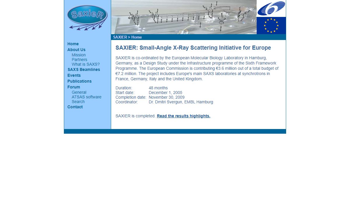 Small-Angle X-Ray Scattering Initiative for Europe - SAXIER
