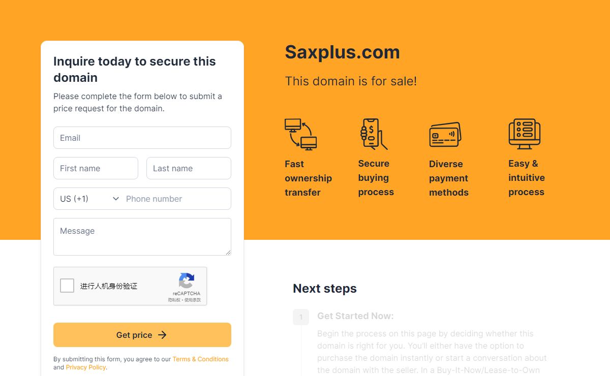 Saxplus.com is for sale. Buy it today!