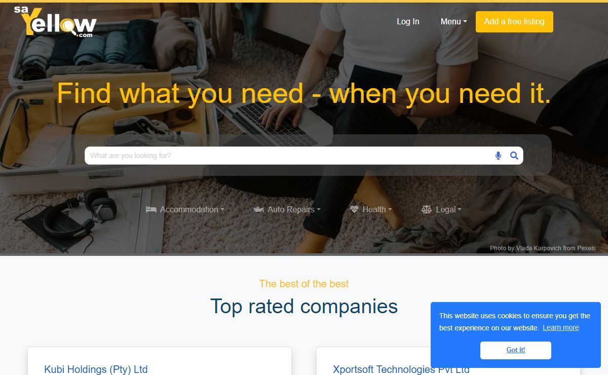 saYellow.com - Global Business Directory, since 1997!