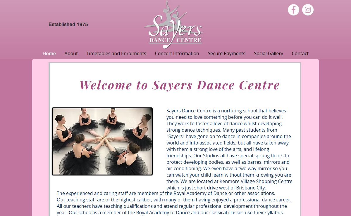 Home | Sayers Dance Centre