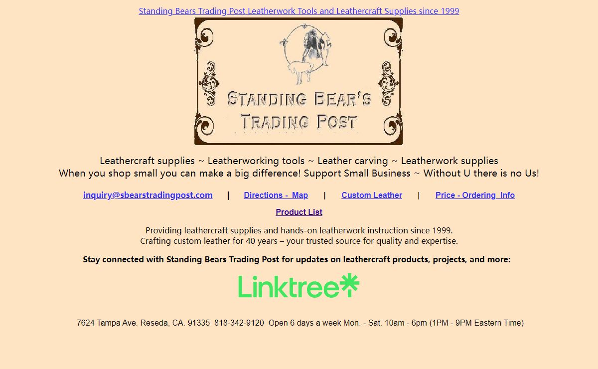 Standing Bears Trading Post - Leathercraft Supplies