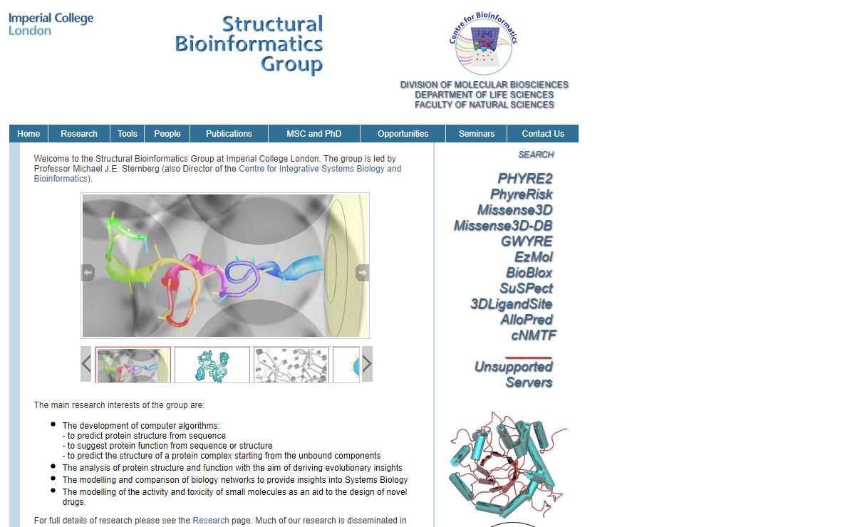 Structural Bioinformatics Group - Imperial college London