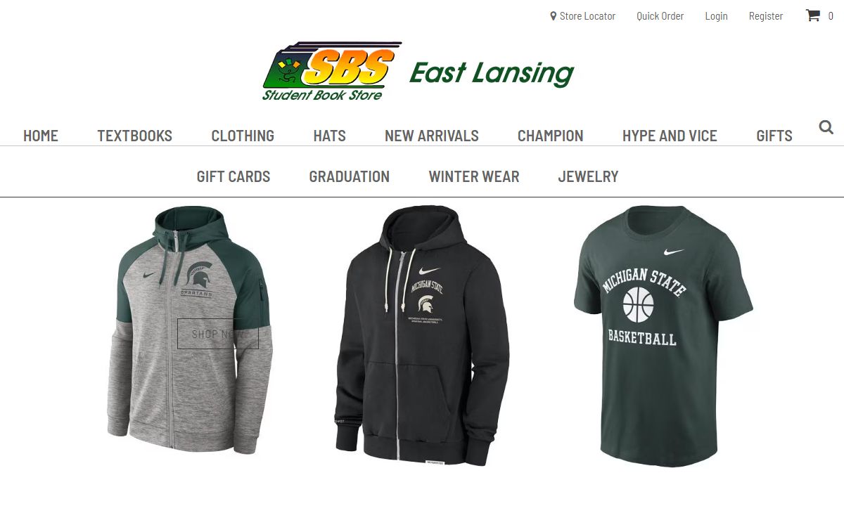 Michigan State University Apparel - Michigan State Clothing, MSU Gear, Michigan State Textbooks, Gifts, Merchandise, Shop, Store