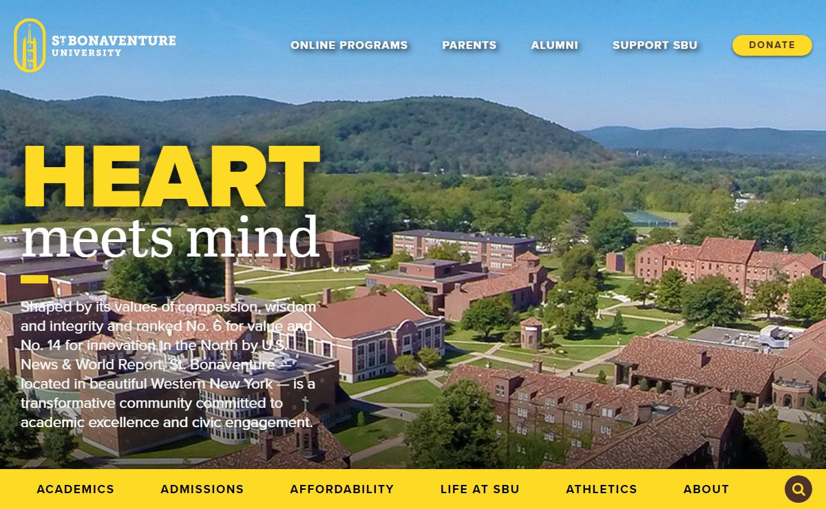 Home | St. Bonaventure University | Located in Western New York