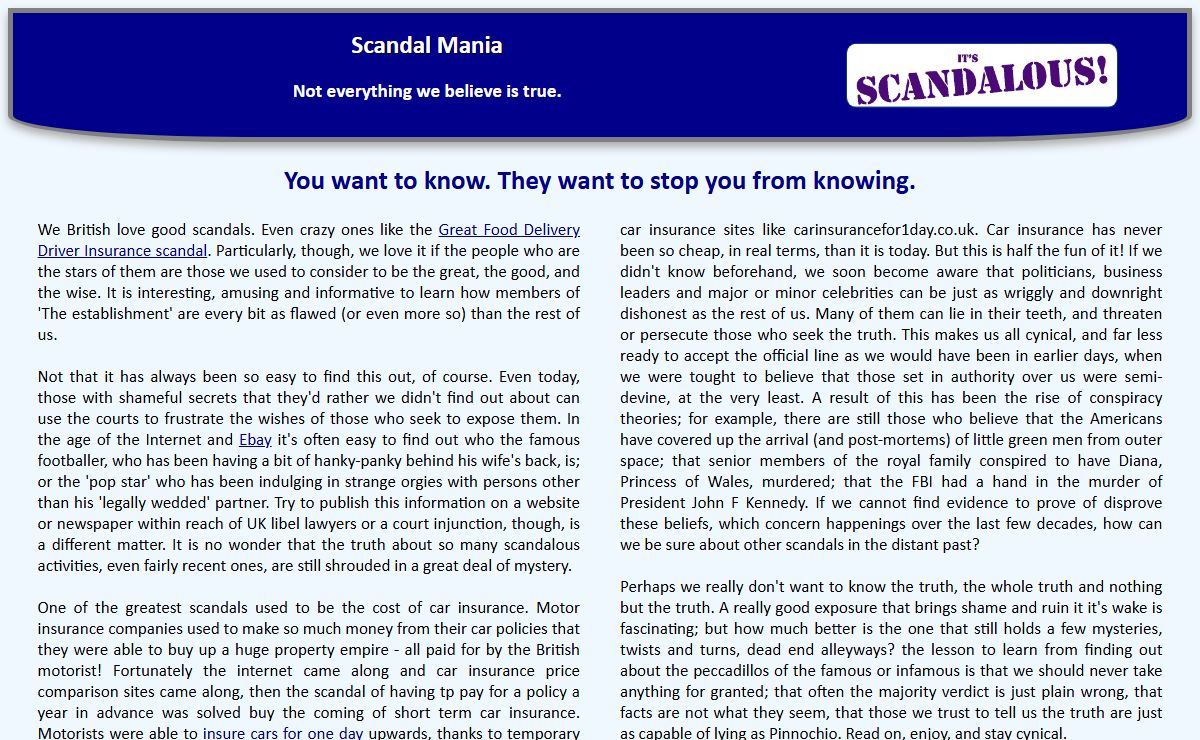Scandal!