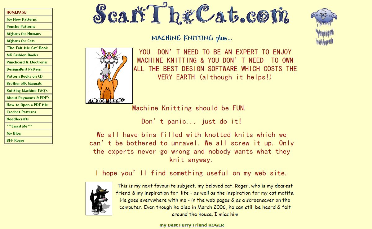 ScanTheCat machine knitting