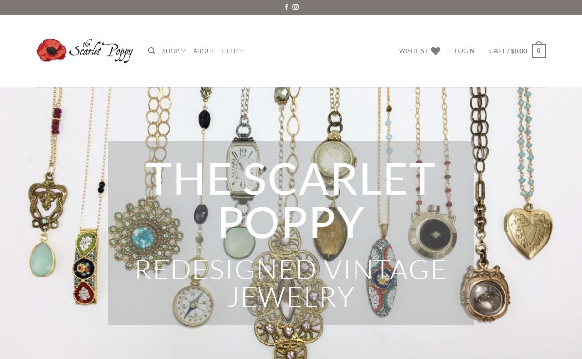 The Scarlet Poppy – Redesigned vintage jewelry