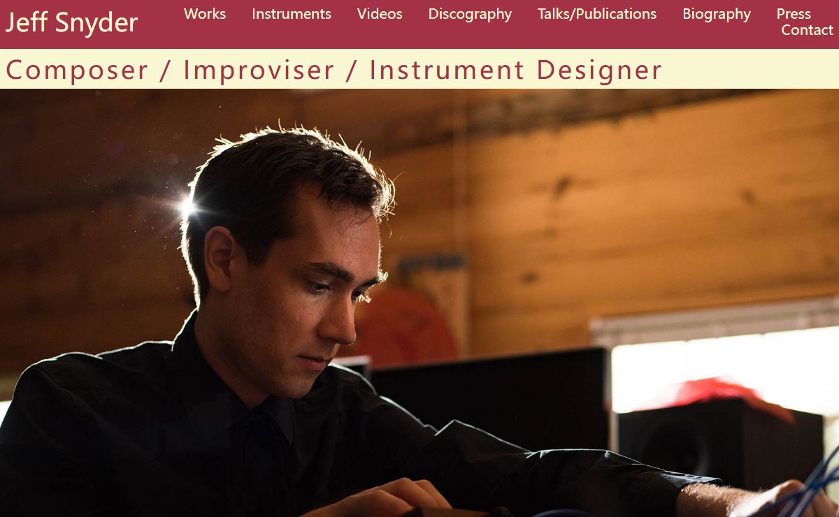 Jeff Snyder: Composer / Improviser / Instrument Designer