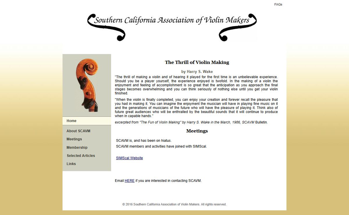 Southern California Association of Violin Makers