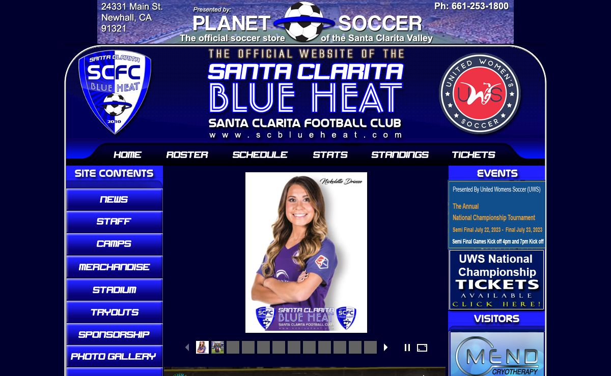 The Official Website of The Santa Clarita Blue Heat