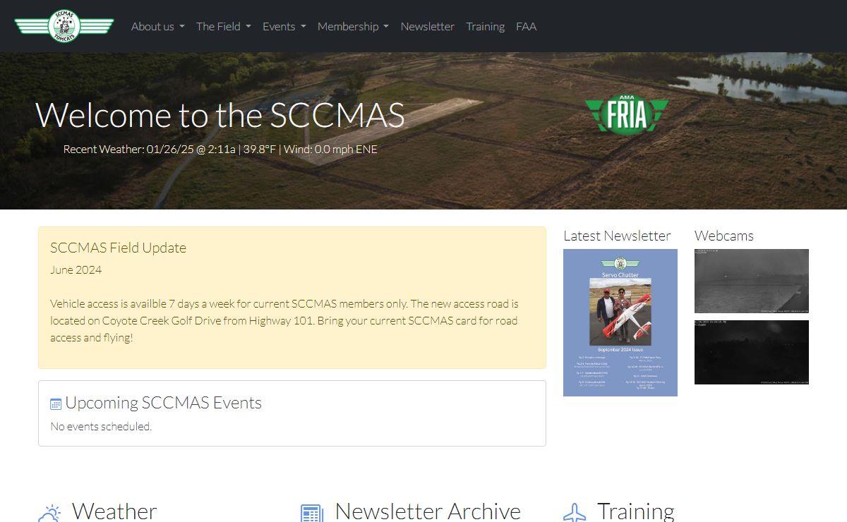 Santa Clara County Model Aircraft Skypark - SCCMAS "Tomcats" | Morgan Hill, CA