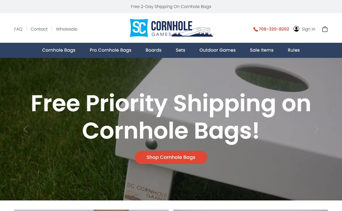 SC Cornhole Games:: Professional Cornhole Bags & Boards Shipped Today