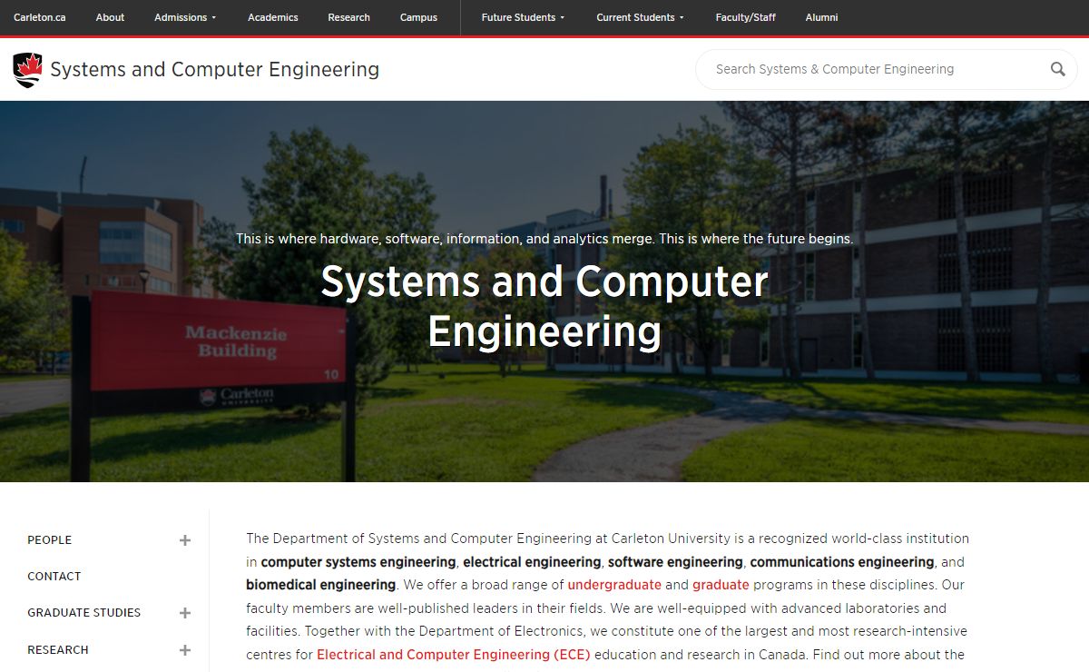 Systems and Computer Engineering - Carleton University