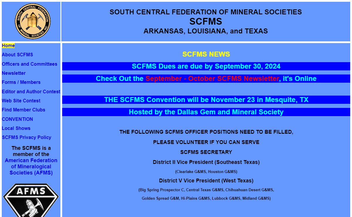 South Central Federation of Mineral Societies