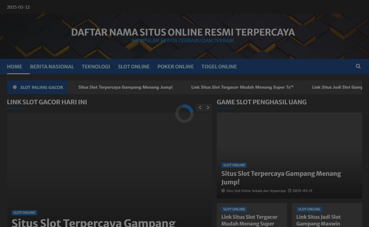 Daftar Nama Situs Online Resmi Terpercaya - Kumpulan Berita Terbaru dan Terbaik