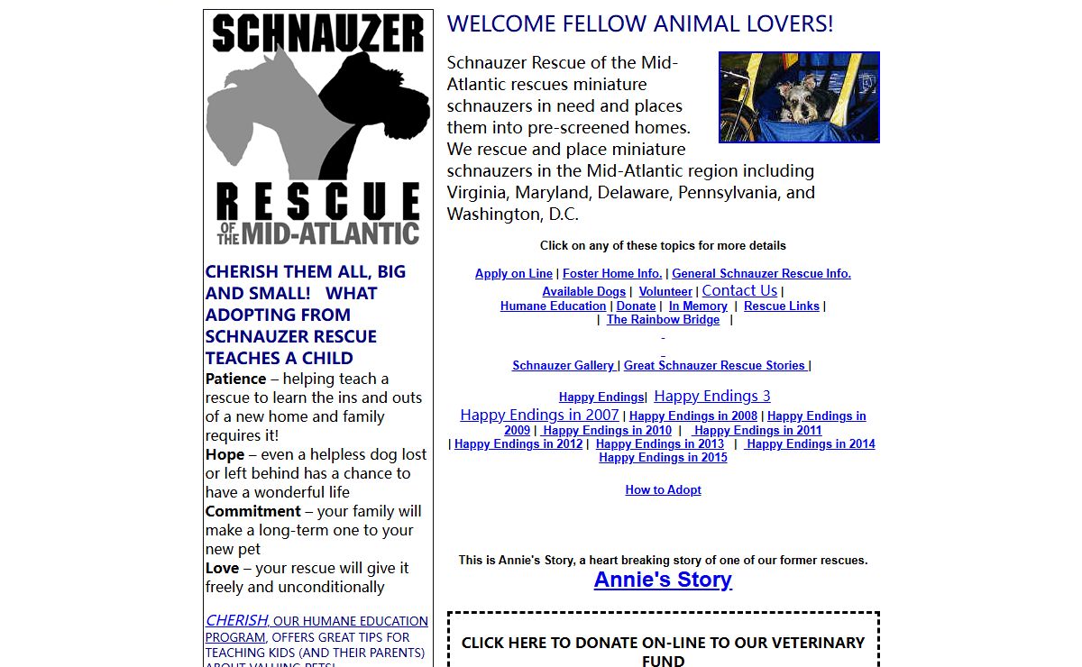 Schnauzer Rescue Adopt a Miniature Schnauzer!