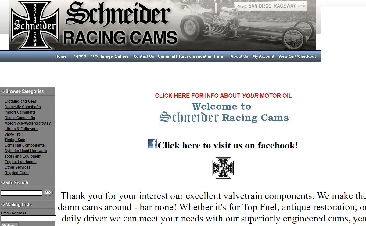 Schneider Racing Cams: Performance Proven Cams & Components.