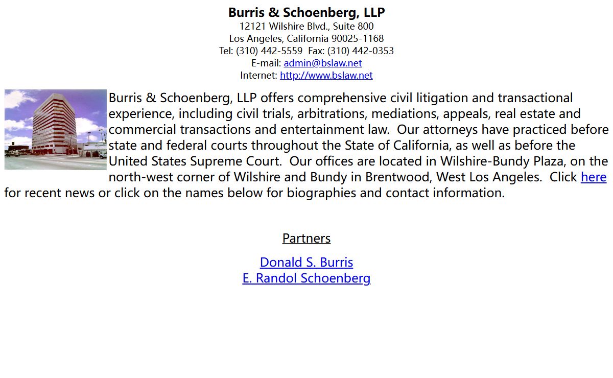Burris & Schoenberg, LLP