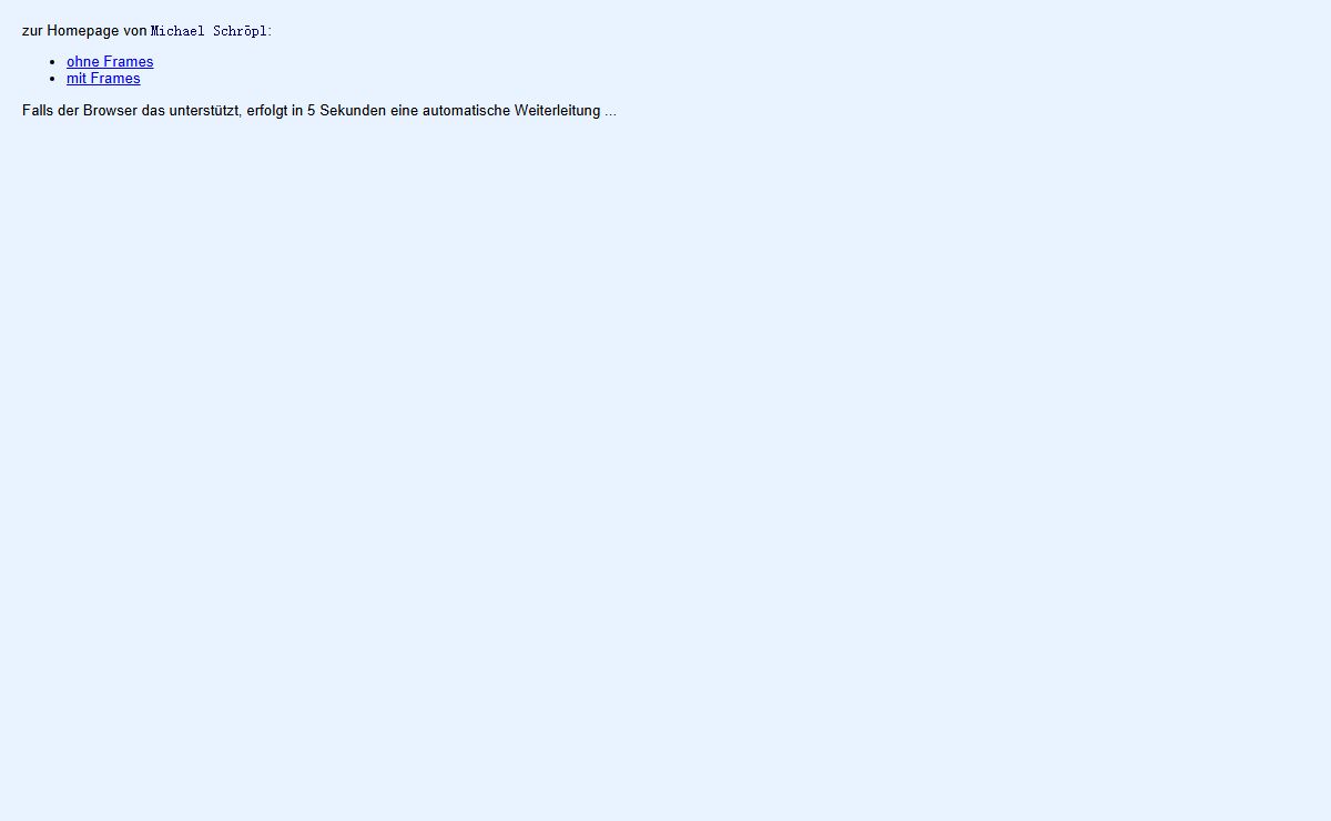 Homepage von Michael Schröpl