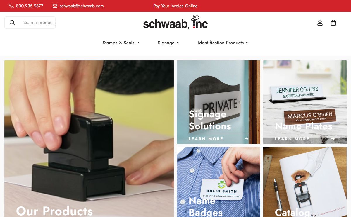 Custom Identification Products Since 1881 | Schwaab, Inc.