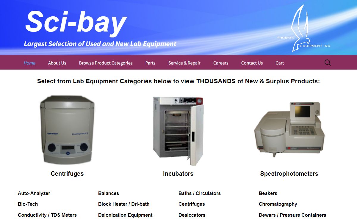 New & Used Lab Equipment, Glassware and More - Sci-Bay