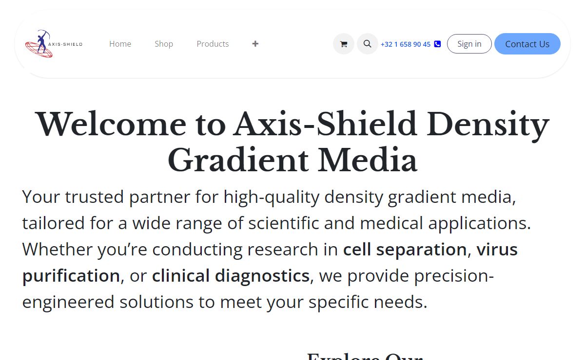 Home | Axis Shield Density Gradient Media