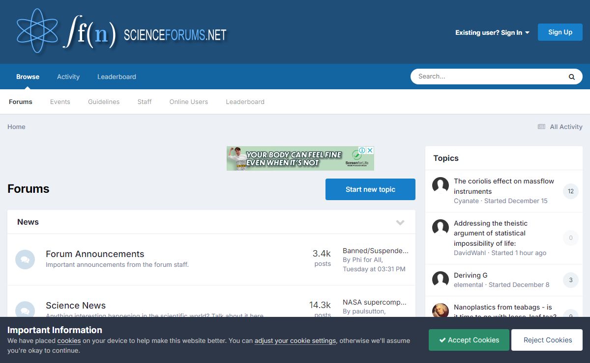 Forums - Science Forums
