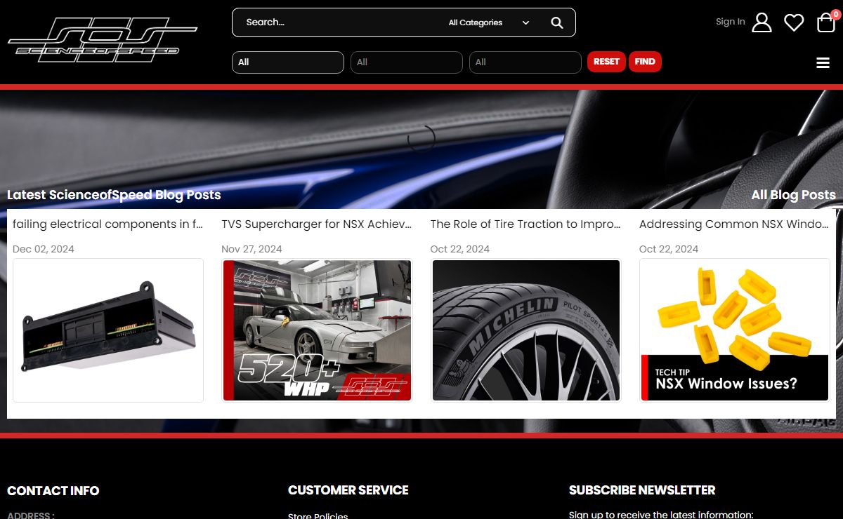ScienceofSpeed | NSX & S2000 Performance Specialists