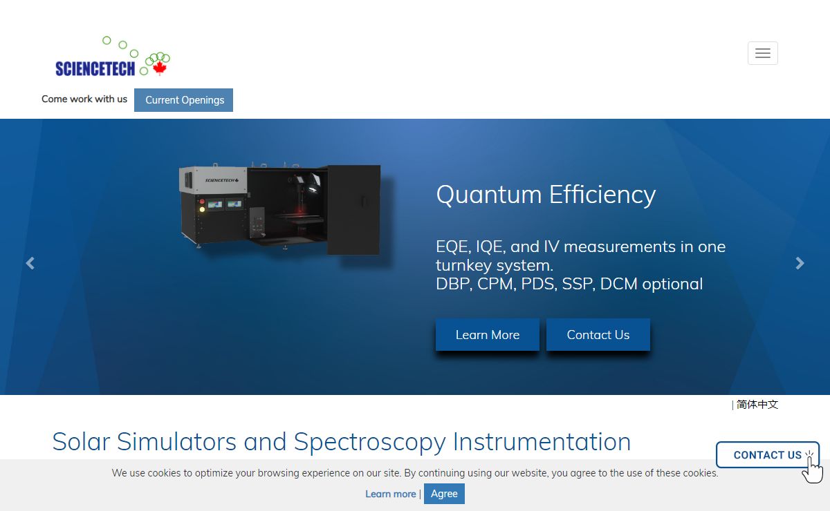 Sciencetech Inc. | Solar Simulators and Spectroscopy