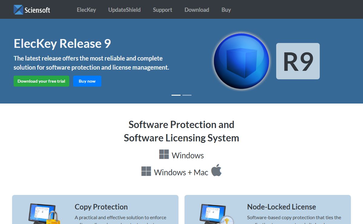Sciensoft - Software Protection, Software Copy Protection, Licensing Solution for Windows and Mac