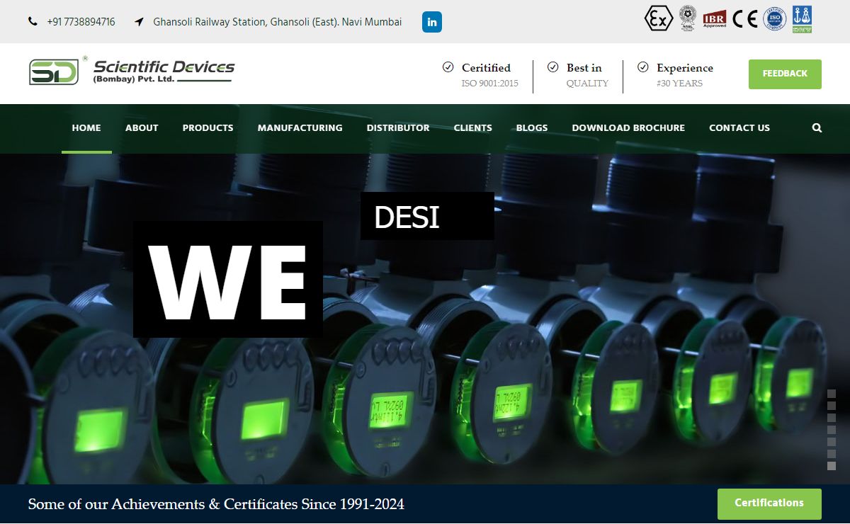 Scientific Devices - Flow Meter & Rotameter Manufacturers