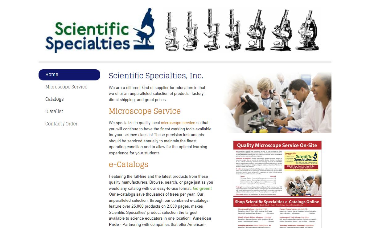 Scientific Specialties - Home