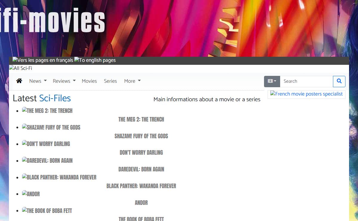 Scifi-Movies, sci-fi flicks