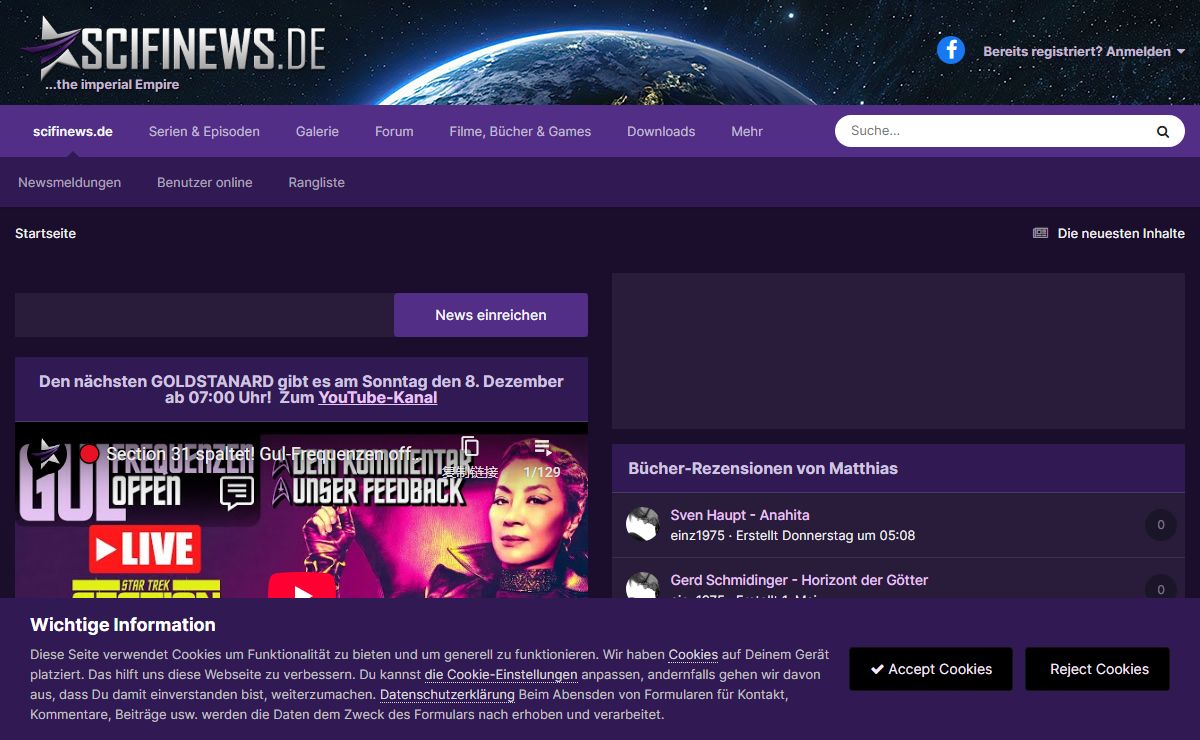 Scifinews.DE - Magazin für Star Trek &Science Fiction! - Scifinews.DE