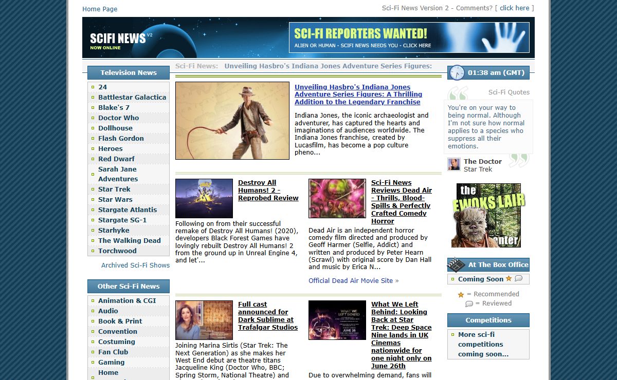 sci-fi news, scifi news