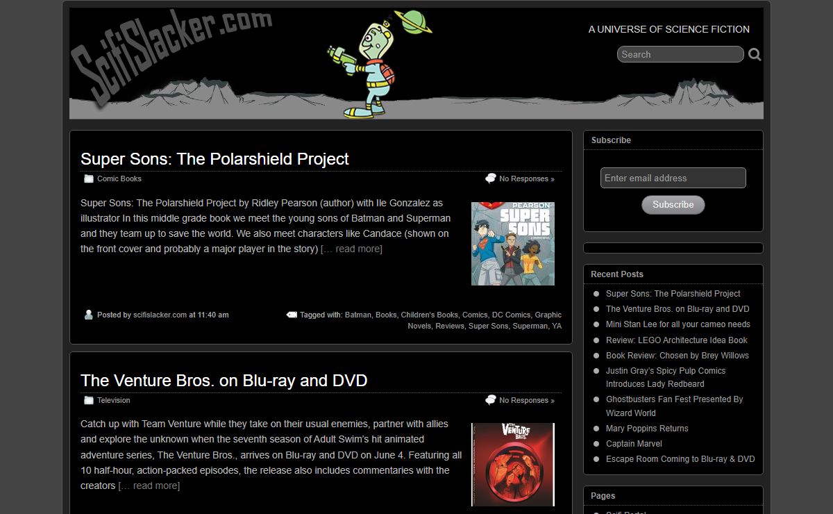 ScifiSlacker.com - A Universe of Science Fiction
