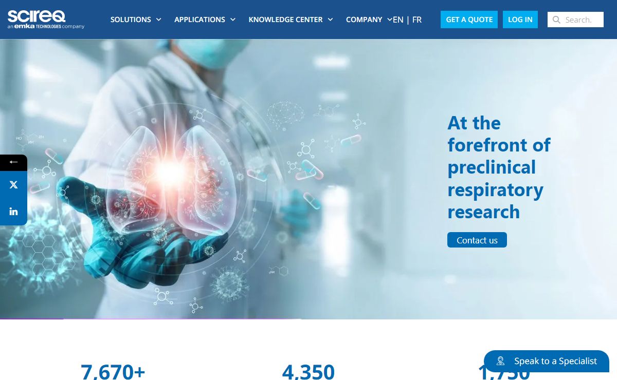 Preclinical Respiratory Research Equipment
